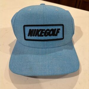 Nike Men's Golf Hat Blue Engineered for Championship Athletes Spell Out Logo